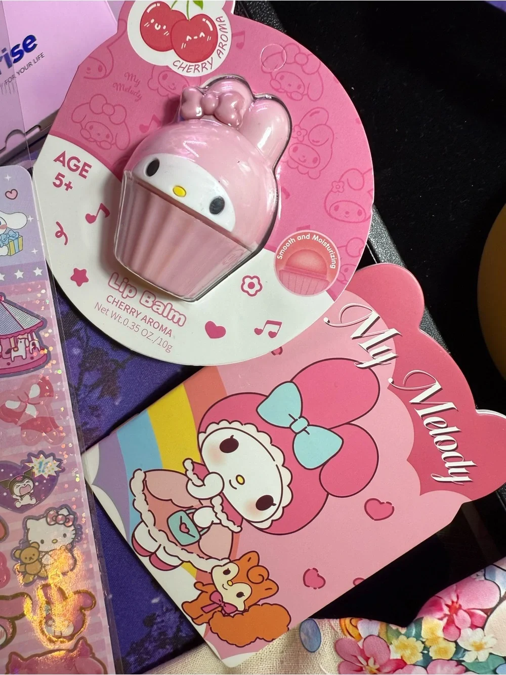 Sanrio My Melody Pink and Cream Kawaii Stationery & Plush Set